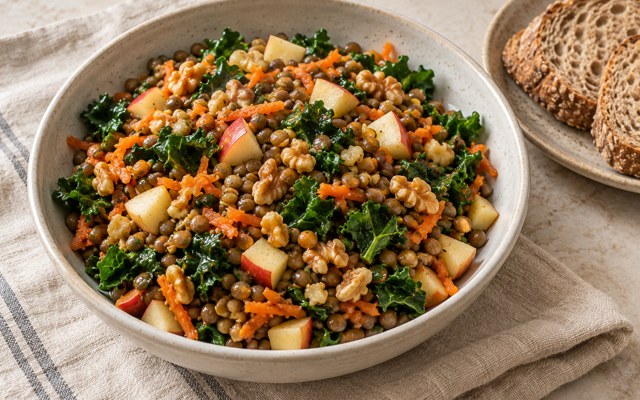 Serving illustration for Crunchy Lentil and Apple Salad